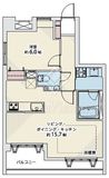 グランシティ三田三ノ橋 6階 間取り図