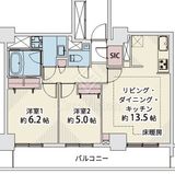 ファミール月島グランスイートタワー 23階 間取り図