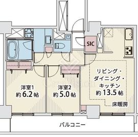 ファミール月島グランスイートタワー 23階 間取り図