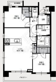 セザールベイサイド勝どき 7階 間取り図