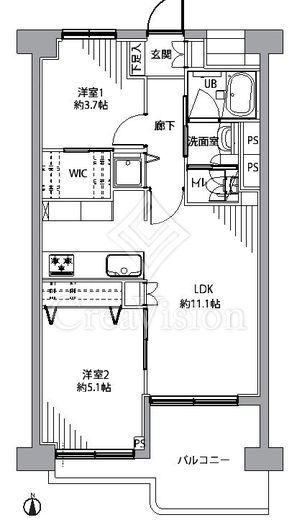 トキワパレス 12階 間取り図