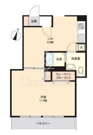 第18宮庭マンション 6階 間取り図