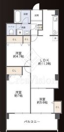 ニュー代々木マンション 2階 間取り図