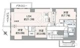 クレセントマンション 8階 間取り図