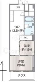 秀和第二神宮レジデンス 1階 間取り図