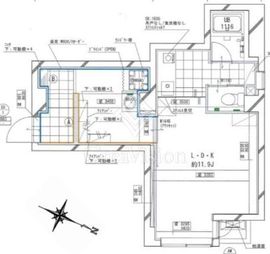常盤松葵マンション 8階 間取り図