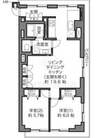 秀和高樹町レジデンス 3階 間取り図