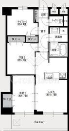 ライオンズマンション幡ヶ谷 1階 間取り図