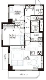 新宿サマリヤマンション 6階 間取り図