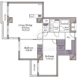 渋谷グランドハイツ 11階 間取り図