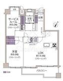 下落合南デュープレックス 2階 間取り図