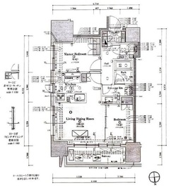 クラッシィスイート・ジオ東麻布 2階 間取り図