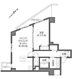 ライオンズガーデン幡ヶ谷 6階 間取り図