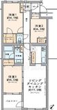 フェアロージュ代々木 3階 間取り図