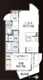 ジェイパーク代々木上原 1階 間取り図