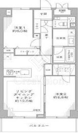 ヴィラフォンターナ千代田富士見 6階 間取り図