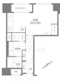 パストラルハイム面影橋 4階 間取り図