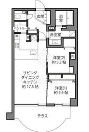 パレ神楽坂 1階 間取り図