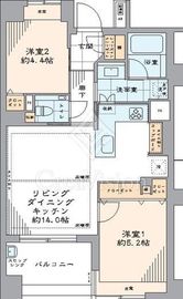 パークホームズ市ヶ谷 4階 間取り図