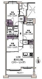 トレステージ目黒 13階 間取り図