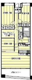 中落合パークホームズ 2階 間取り図