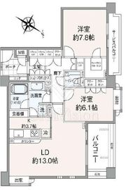 フェアロージュ南平台 2階 間取り図