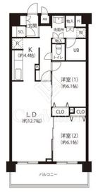 ルミエール東神田 12階 間取り図