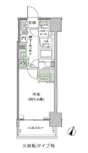 シティハウス東麻布 12階 間取り図