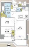 シティタワー四谷 7階 間取り図