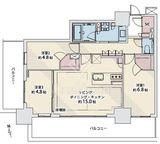 パークタワー西新宿エムズポート 17階 間取り図