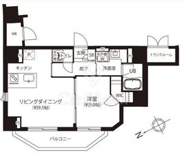 ZOOM恵比寿 10階 間取り図