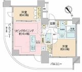 シェフルール西早稲田ラヴィーナ 6階 間取り図