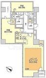 ブリリア二番町 6階 間取り図