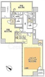 ブリリア二番町 6階 間取り図