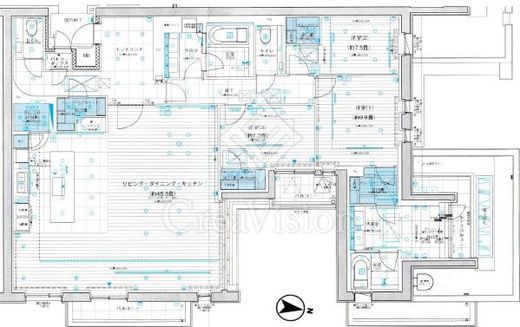 パレロワイヤル市ヶ谷 3階 間取り図
