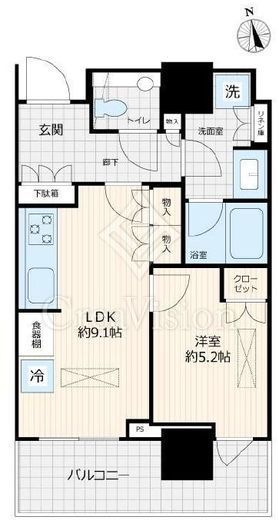 ブランズ渋谷桜丘 18階 間取り図
