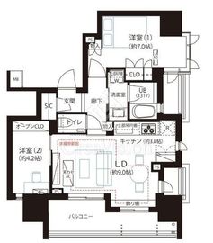 グランリビオ表参道 11階 間取り図