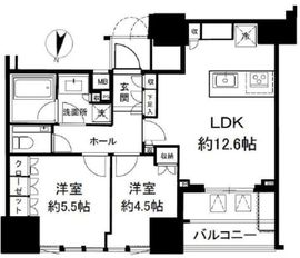 ザ・千代田麹町タワー 16階 間取り図