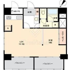 目黒グランドマンション 9階 間取り図