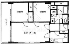 目黒グランドマンション 5階 間取り図