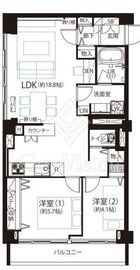 パレス三條 5階 間取り図