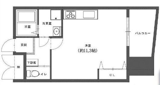 ユニロイヤル西早稲田 10階 間取り図