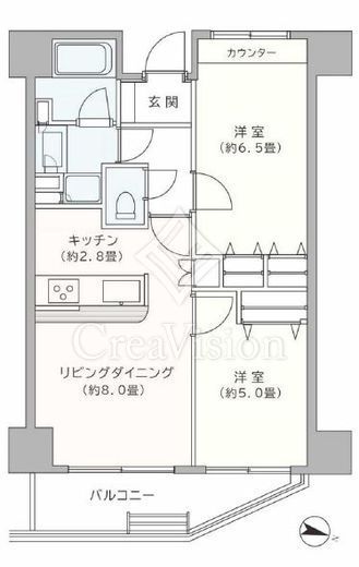 ヴィンテージ中目黒 4階 間取り図