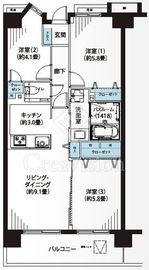 ミサワホームズ東大井 5階 間取り図