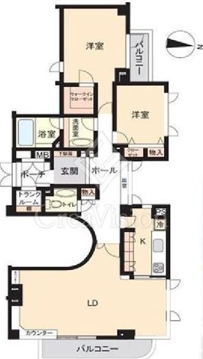 グランフォルム祐天寺 1階 間取り図