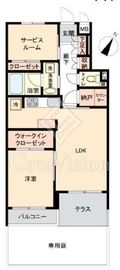 セザール大岡山 1階 間取り図