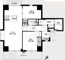 ハイシティ目黒 9階 間取り図