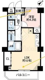 ダイアパレス池尻大橋 9階 間取り図