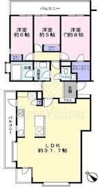 パークハイム目黒三田 3階 間取り図