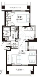 ワールドパレス不動前 6階 間取り図